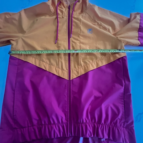 Fila Sport Pink Orange Windbreaker Jacket Size Large - Picture 3 of 7